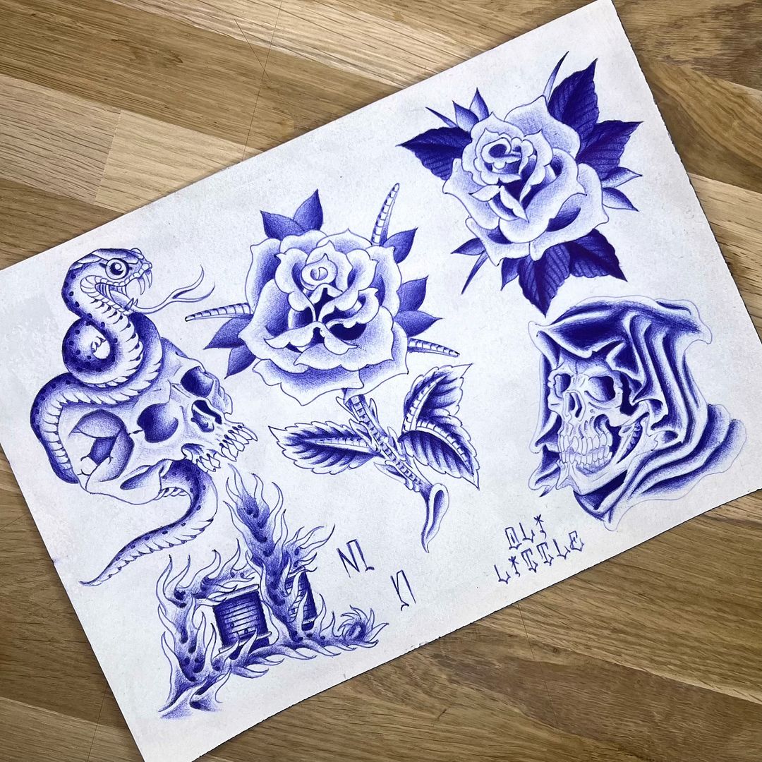 Tatouage par Oli Little