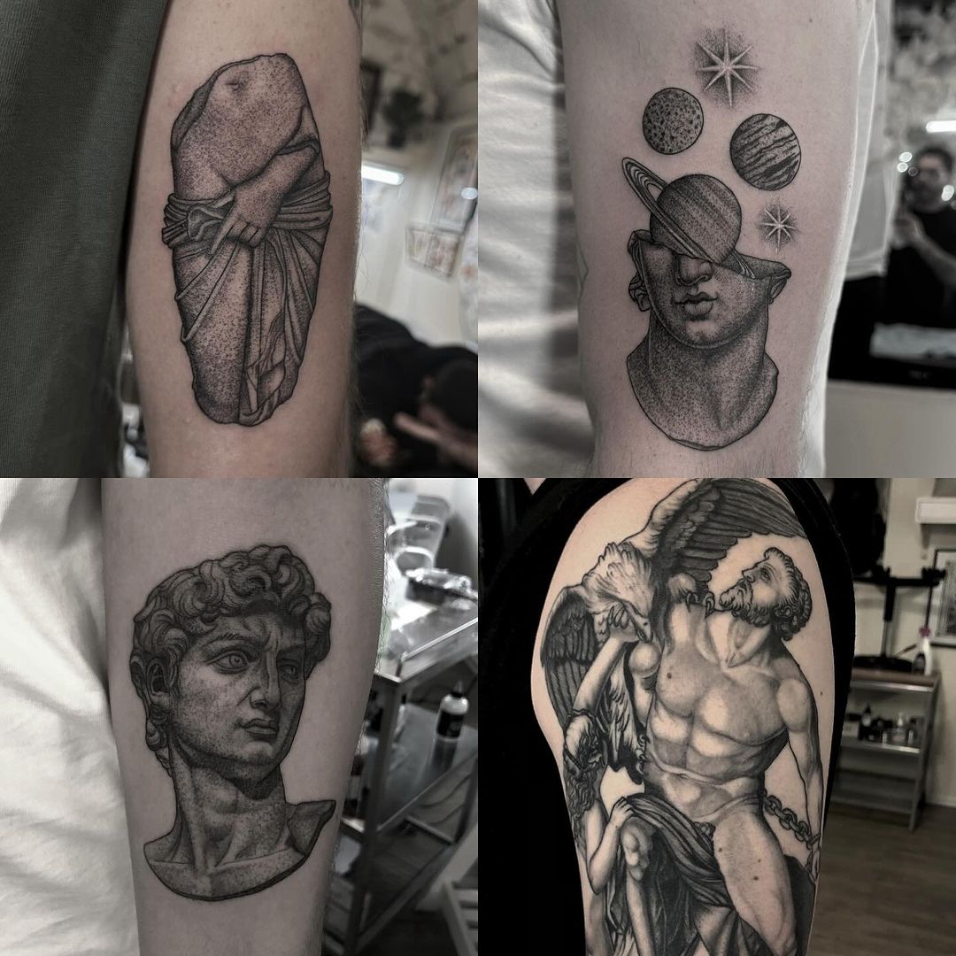 Tatouage par Jimi Jugio