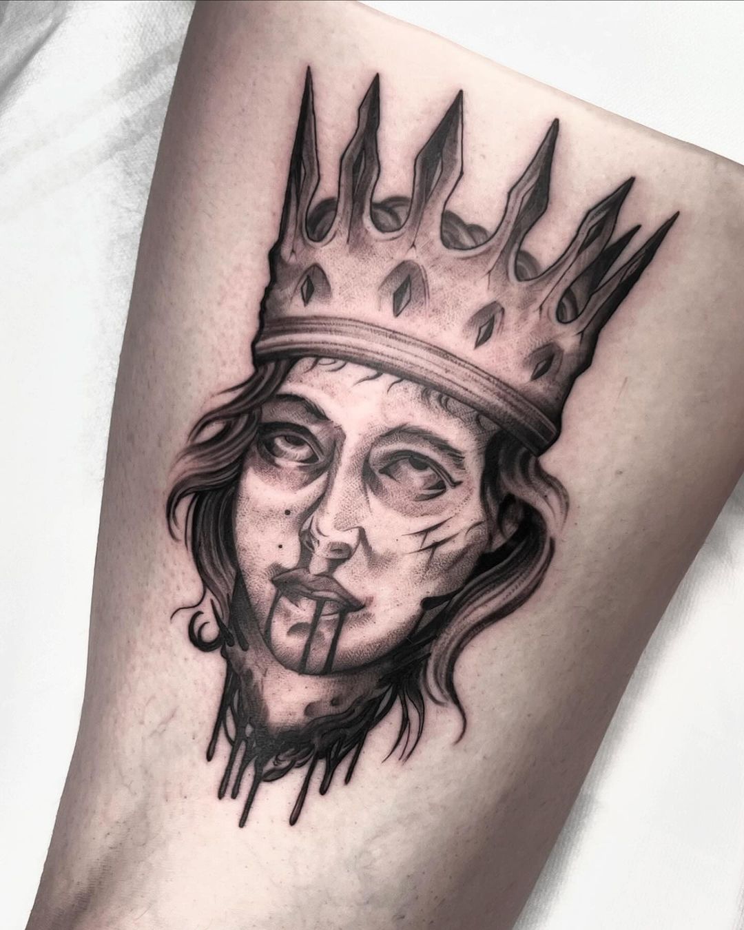 Tatouage par Damianorlov Organic Dark Fantasy Blackworker In Paris