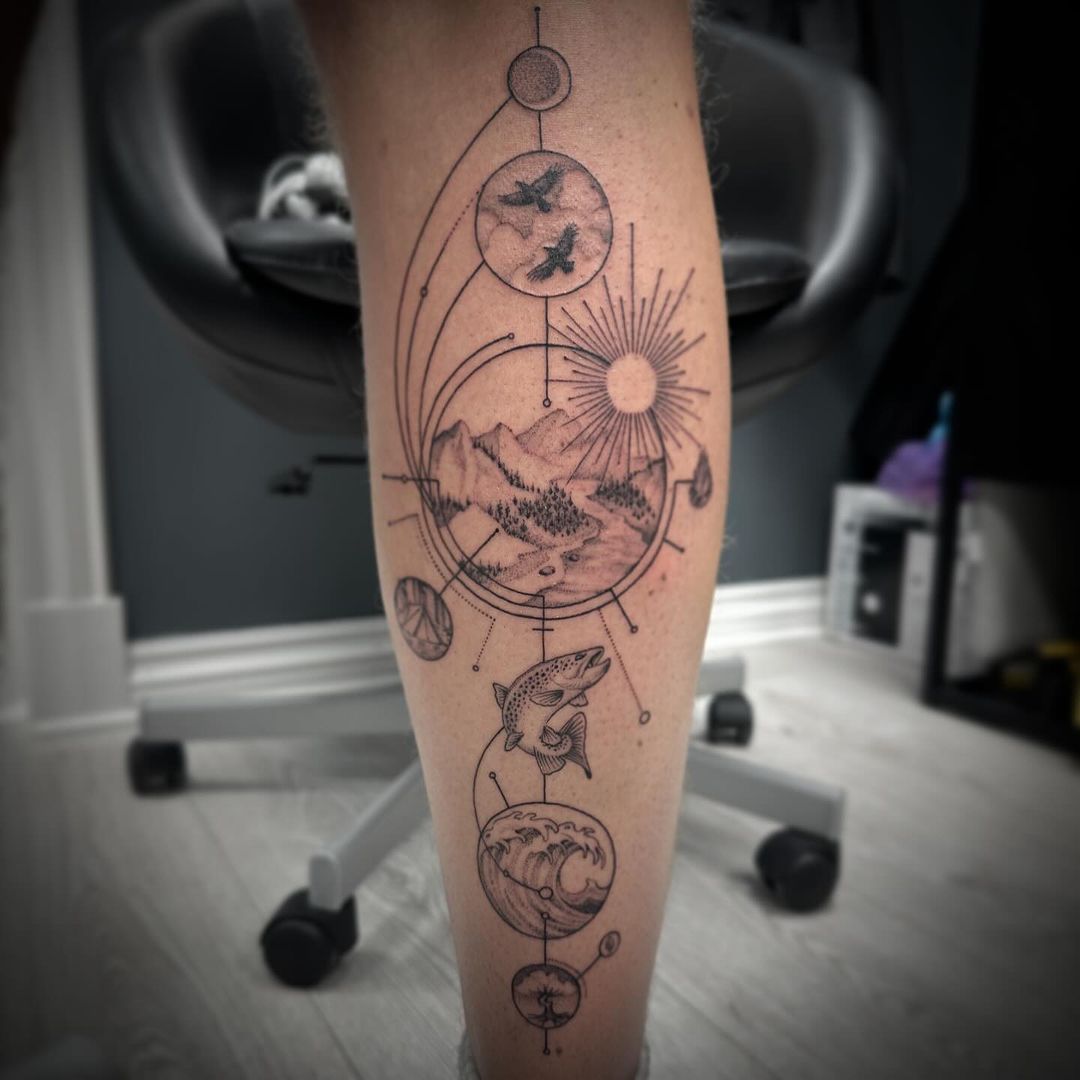 Tatouage par Alex Trowell