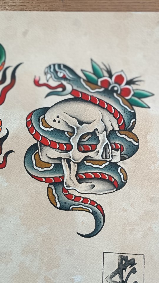 Travail de Corrus Tatouage Marseille