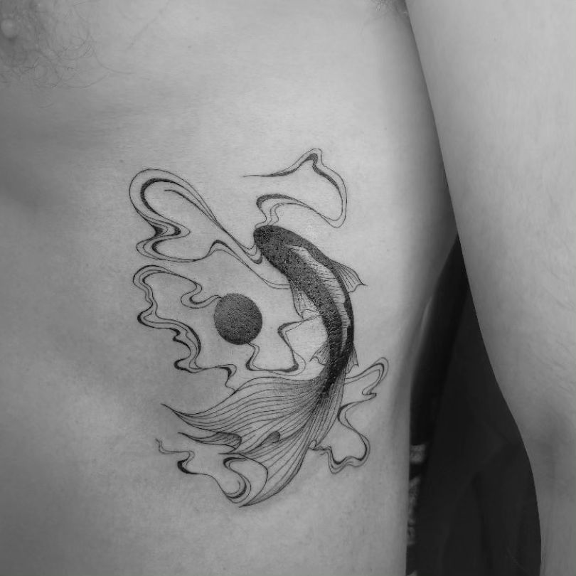 Tatouage par Aiguille Vagabonde Tattoo
