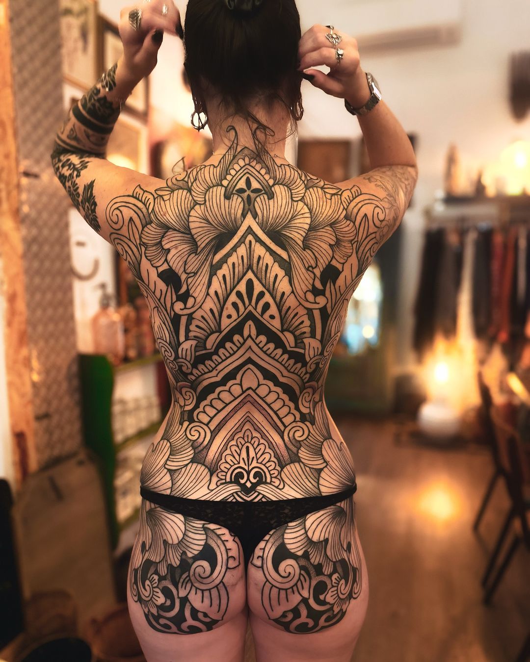 Travail de Laurent ZUCCA Tattoo BLACK Ornament