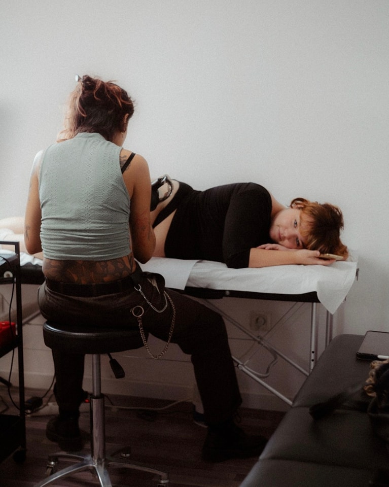Travail de l'Enfant Typique Tattoo