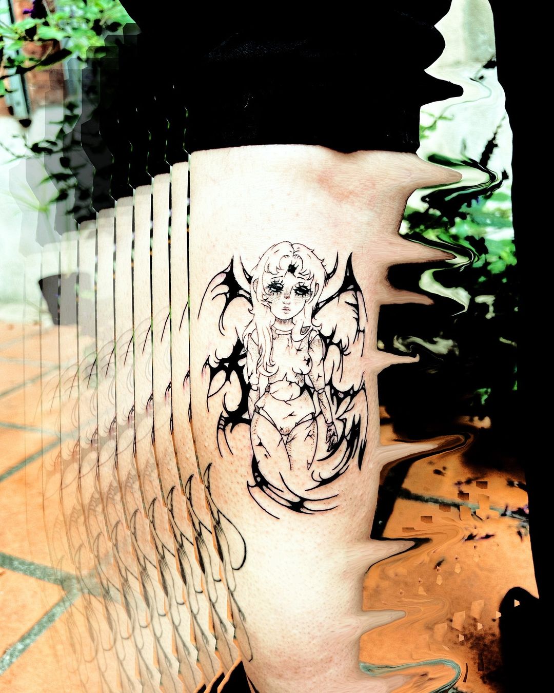 Tatouage par Clowntriste Créatrice De Cauchemars Tatouage Marseille
