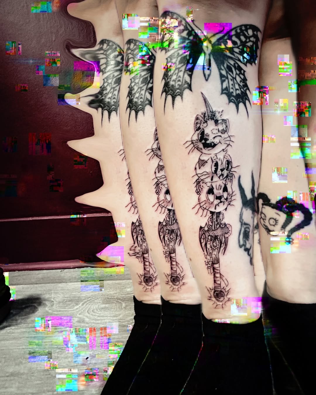 Travail de Clowntriste Créatrice De Cauchemars Tatouage Marseille