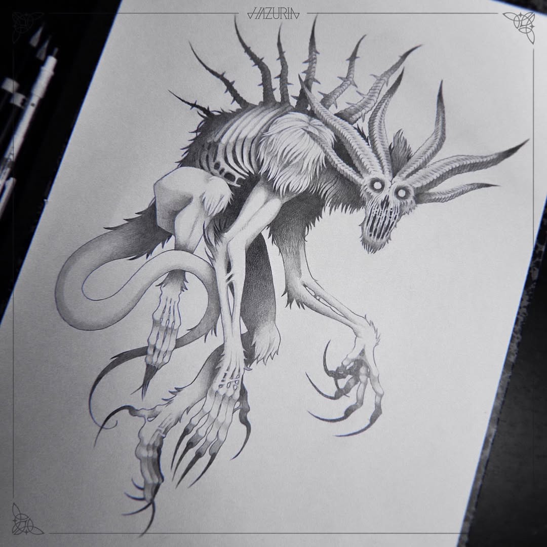 Travail de Hazuria Tattoo Marseille