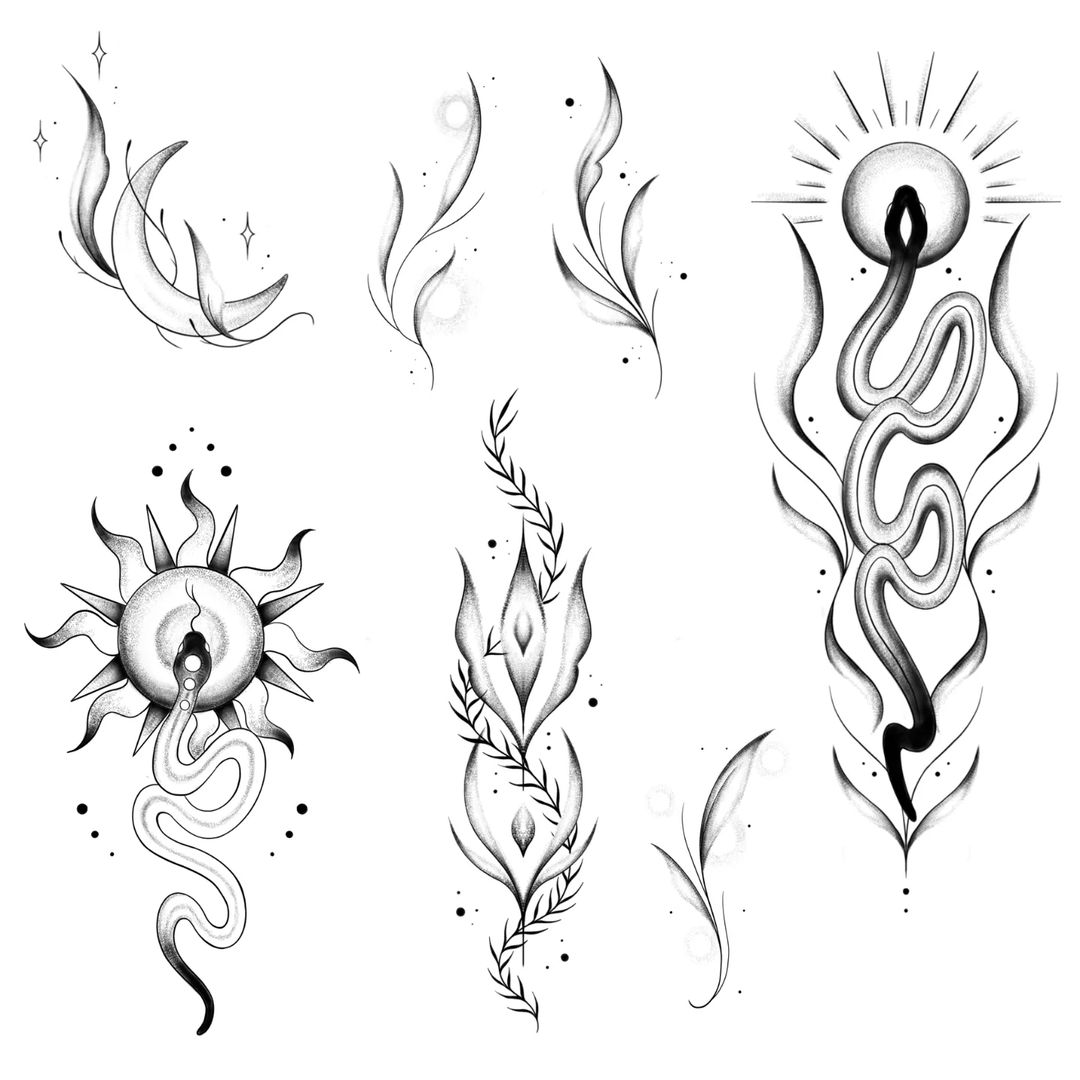 Tatouage par Lucie Yks Tattoo Montpellier