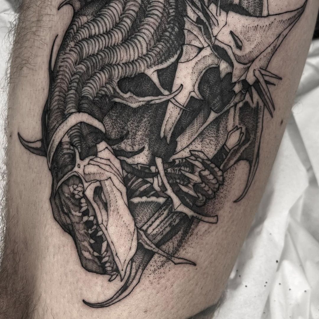 Tatouage par Quentin BLACK Tattoo MTP