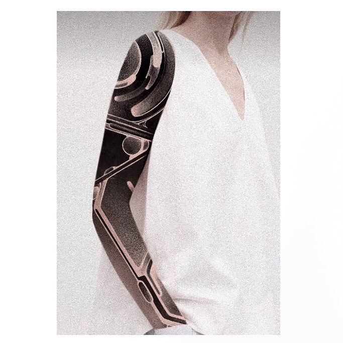 Tatouage par Alcali Abstract Tattoo