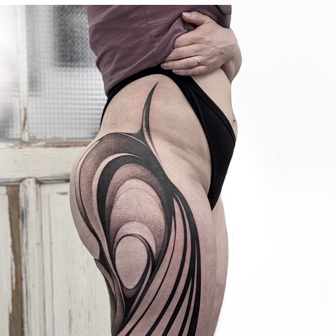 Portfolio de Alcali Abstract Tattoo
