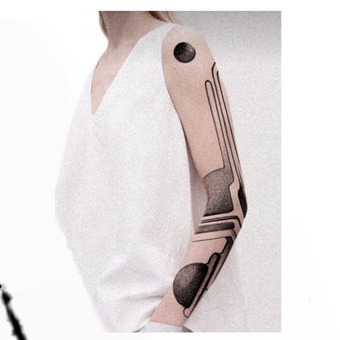 Portfolio de Alcali Abstract Tattoo