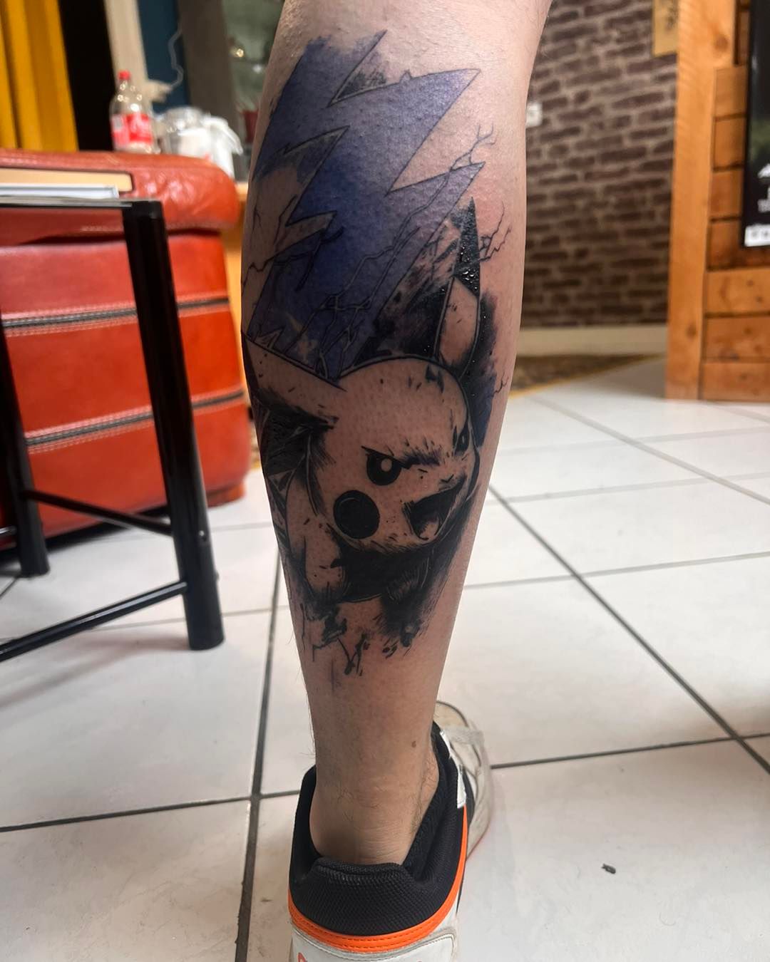 Tatouage par Seb Red Black And Blue