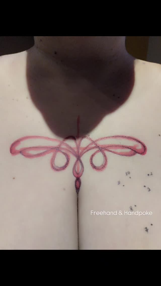 Tatouage par Cécile Michel Handpoke Tattoo