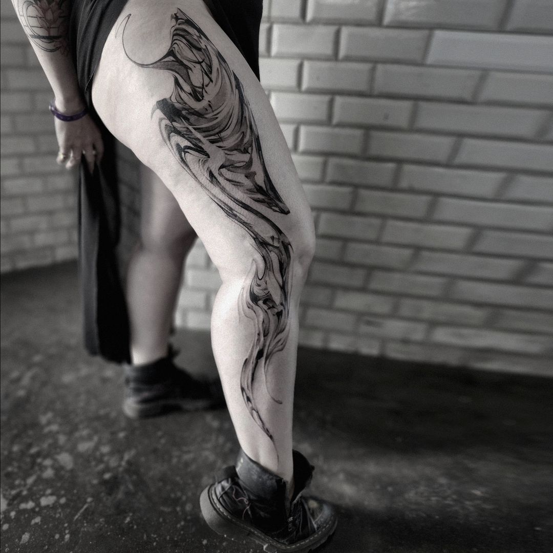 Tatouage par ꜱᴘᴇᴄɪᴍᴇɴ ᴀʙꜱᴛʀᴀᴄᴛ ᴛᴀᴛᴛᴏᴏ ɢʀᴇɴᴏʙʟᴇ