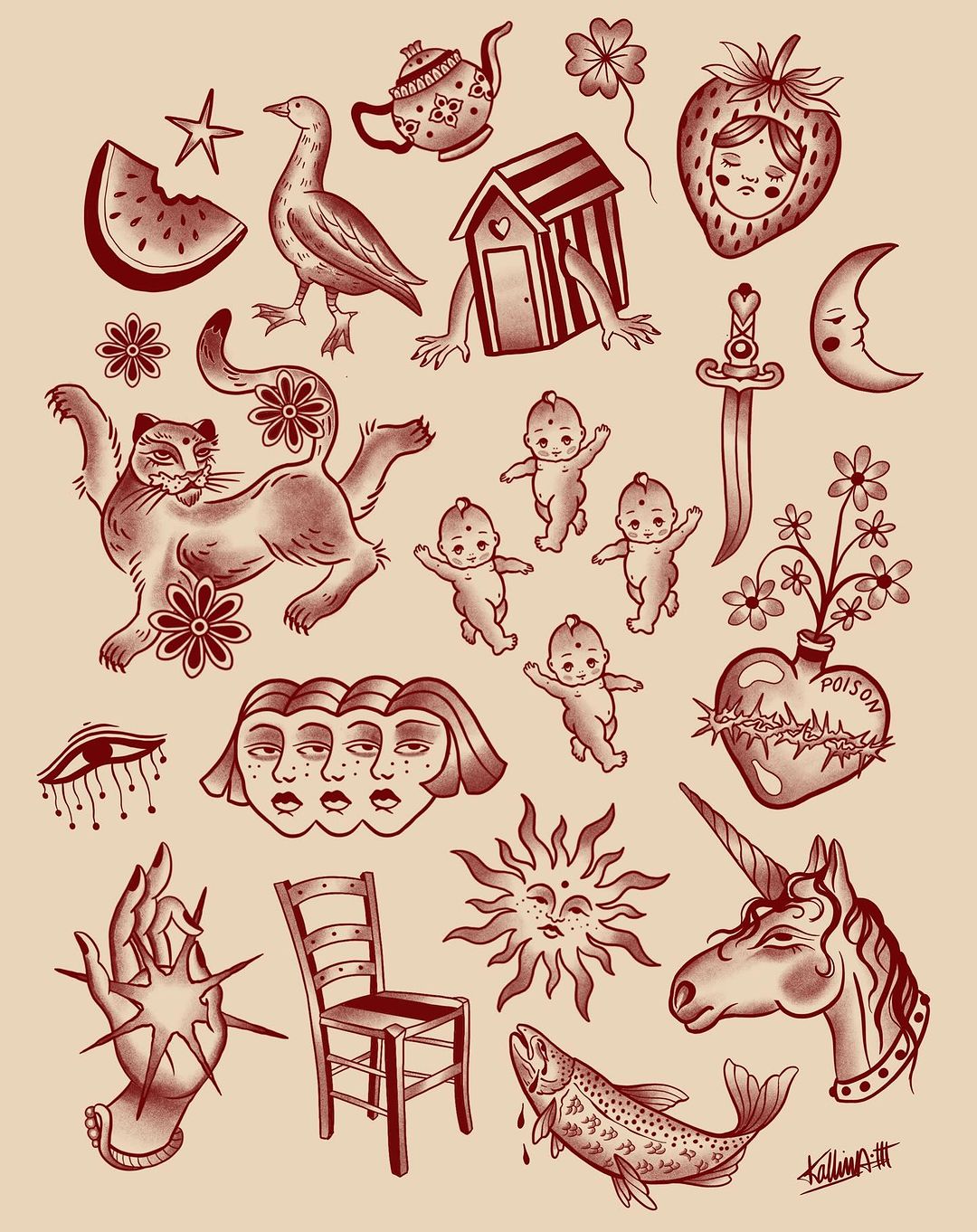 Portfolio de Kallima Tattoo Noirmoutier