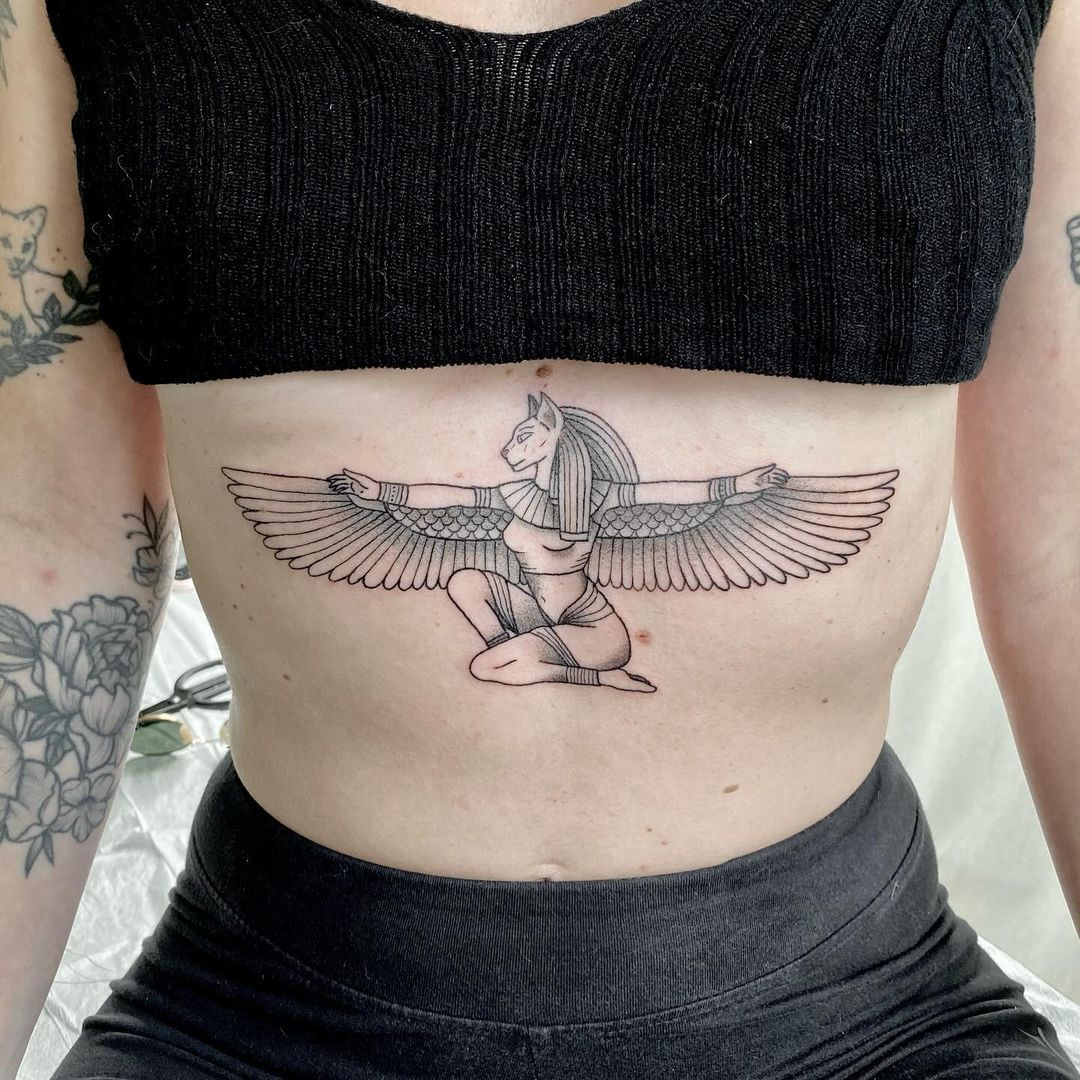Tatouage par Dame Eboshi Chloe Tatouage Nantes