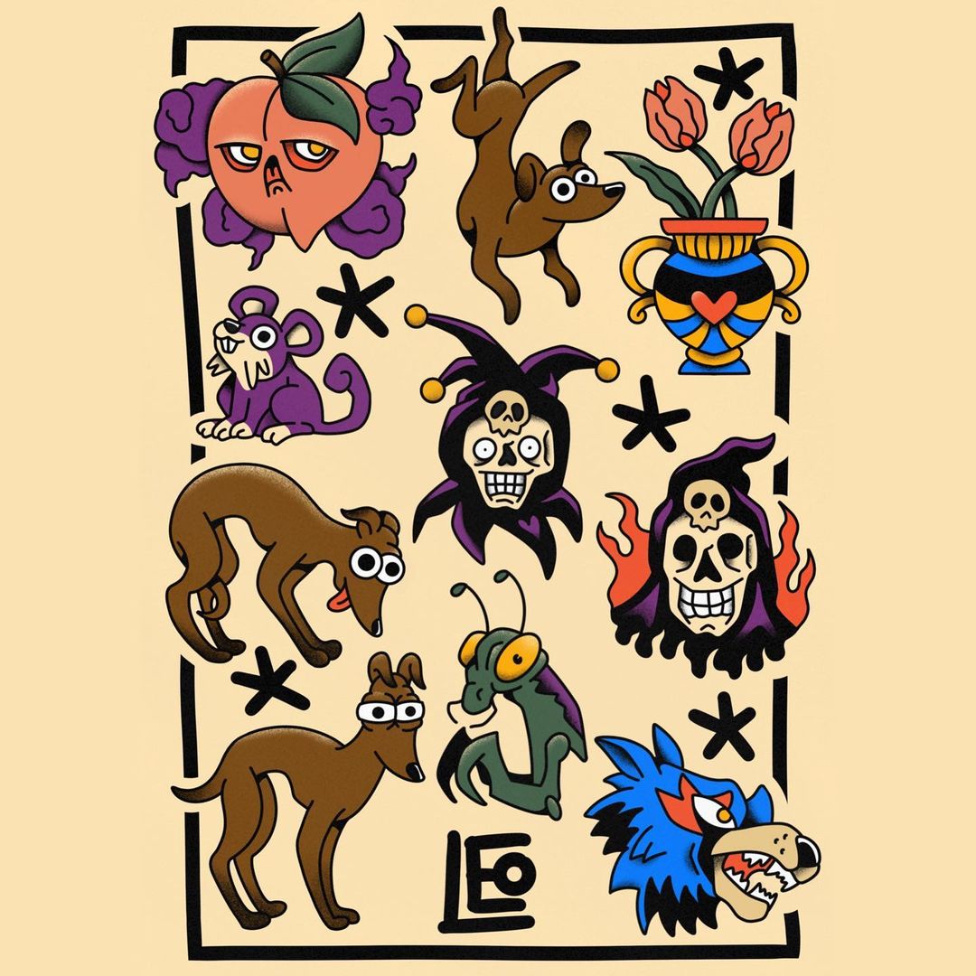 Tatouage par Leo Turko