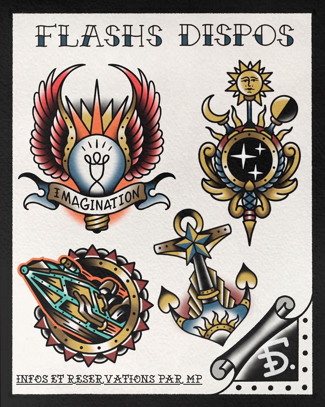 Tatouage par Fauckos Tattoo Flash Painting