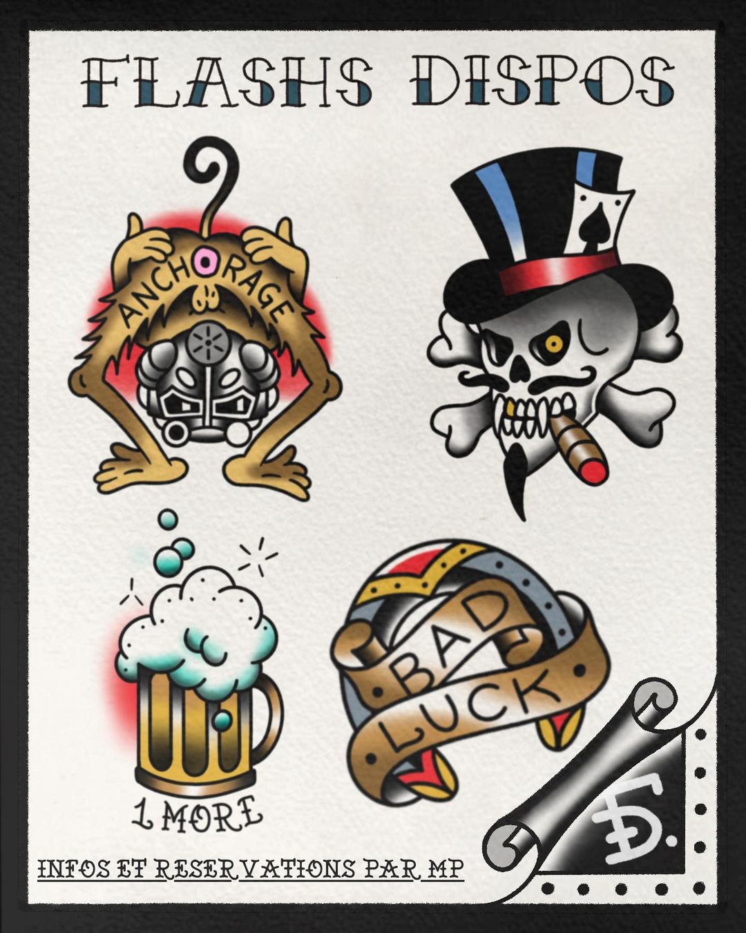 Portfolio de Fauckos Tattoo Flash Painting