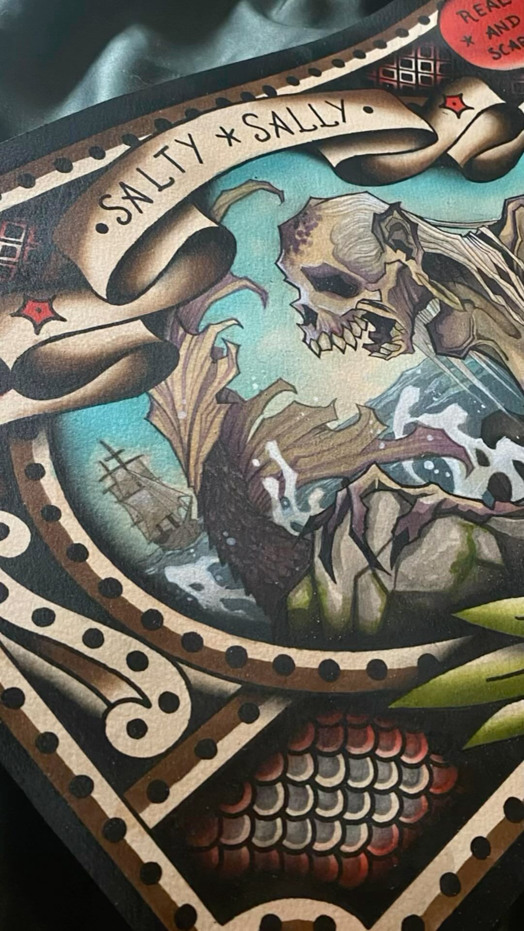 Travail de Fauckos Tattoo Flash Painting