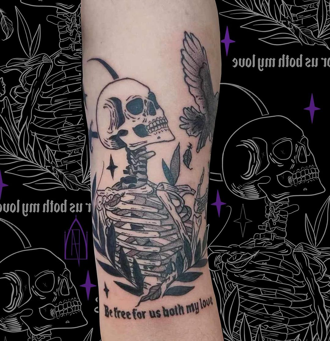 Travail de Nébuleuse Tattoo Tatouage Illustration