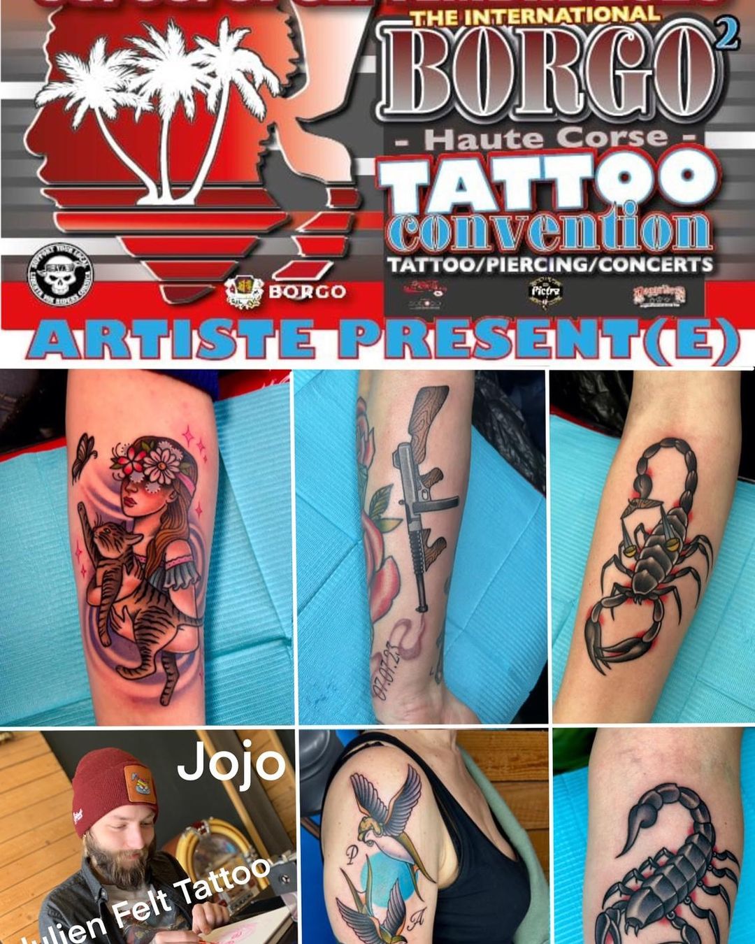 Travail de Julien Felt Tattoo