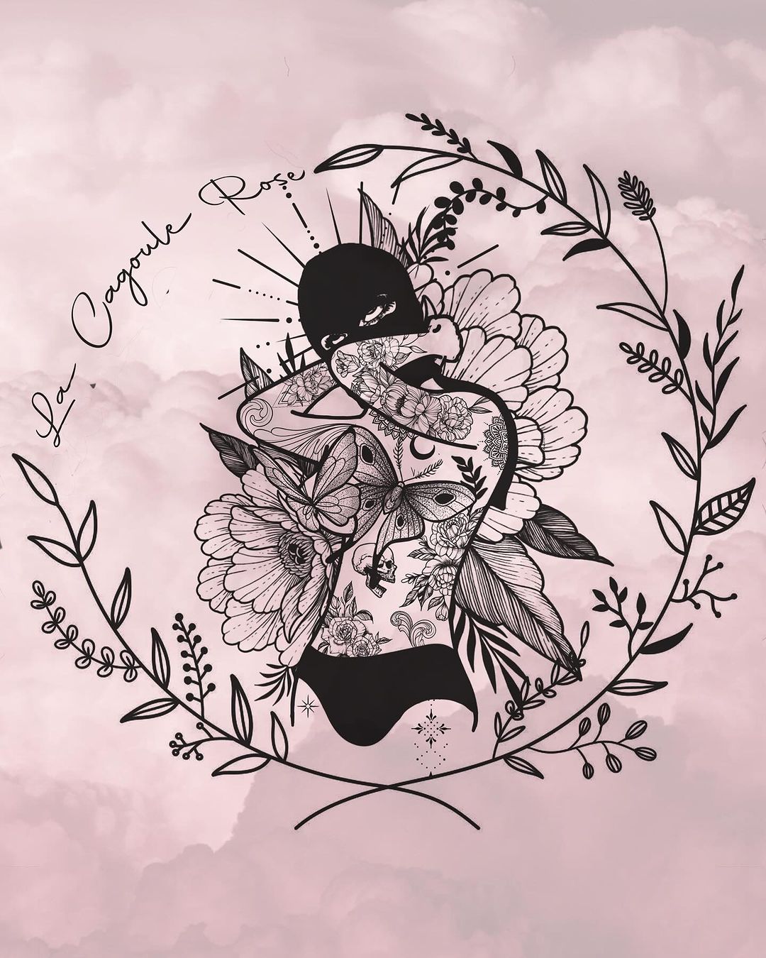 Tatouage par La Cagoule Rose Dᴇʀᴍᴏᴘɪɢᴍᴇɴᴛᴀᴛɪᴏɴ