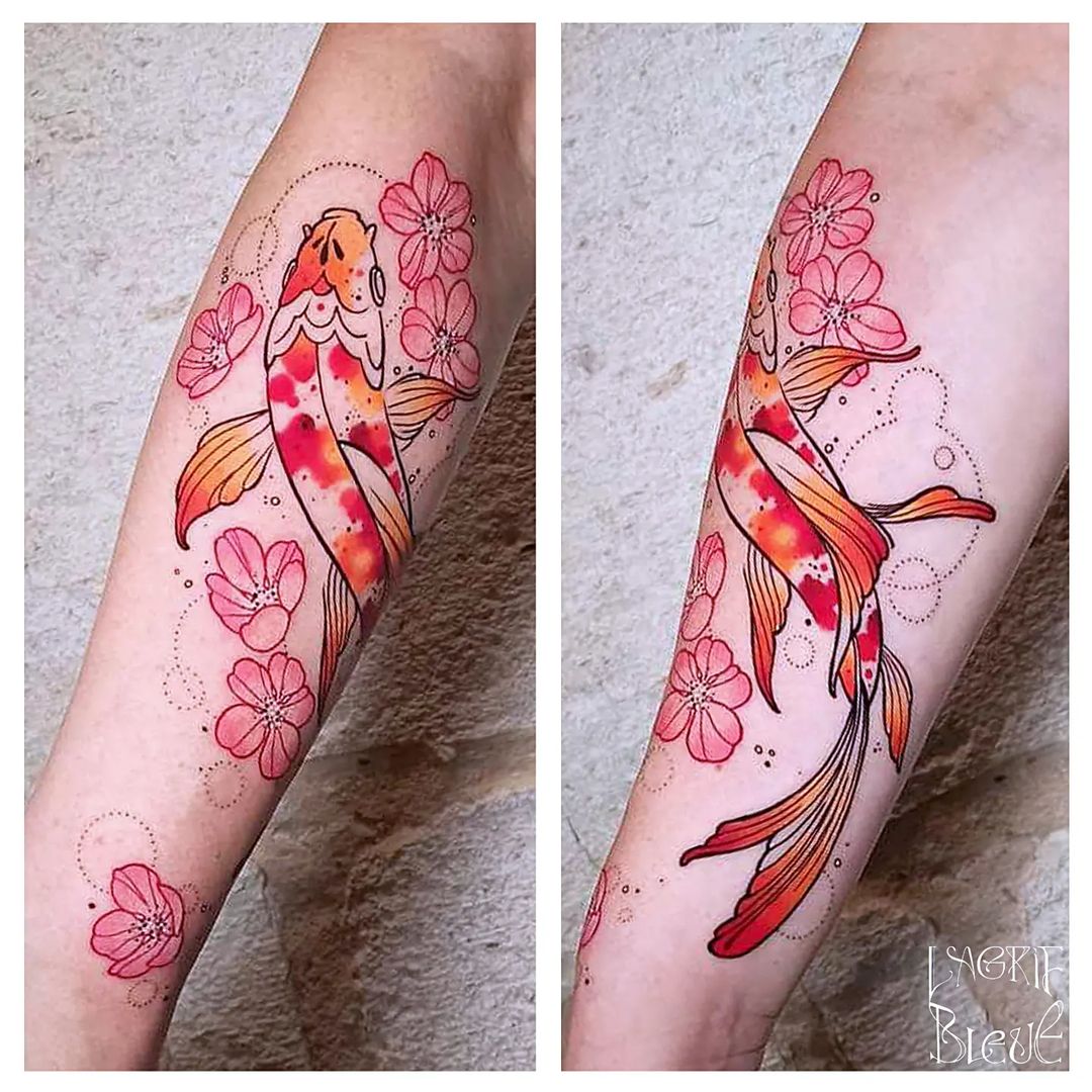 Tatouage par Lagrif Bleue Tattoo
