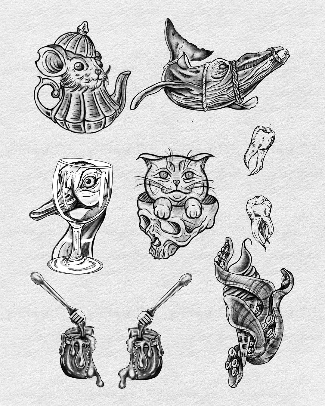 Travail de Dipil Tattoo