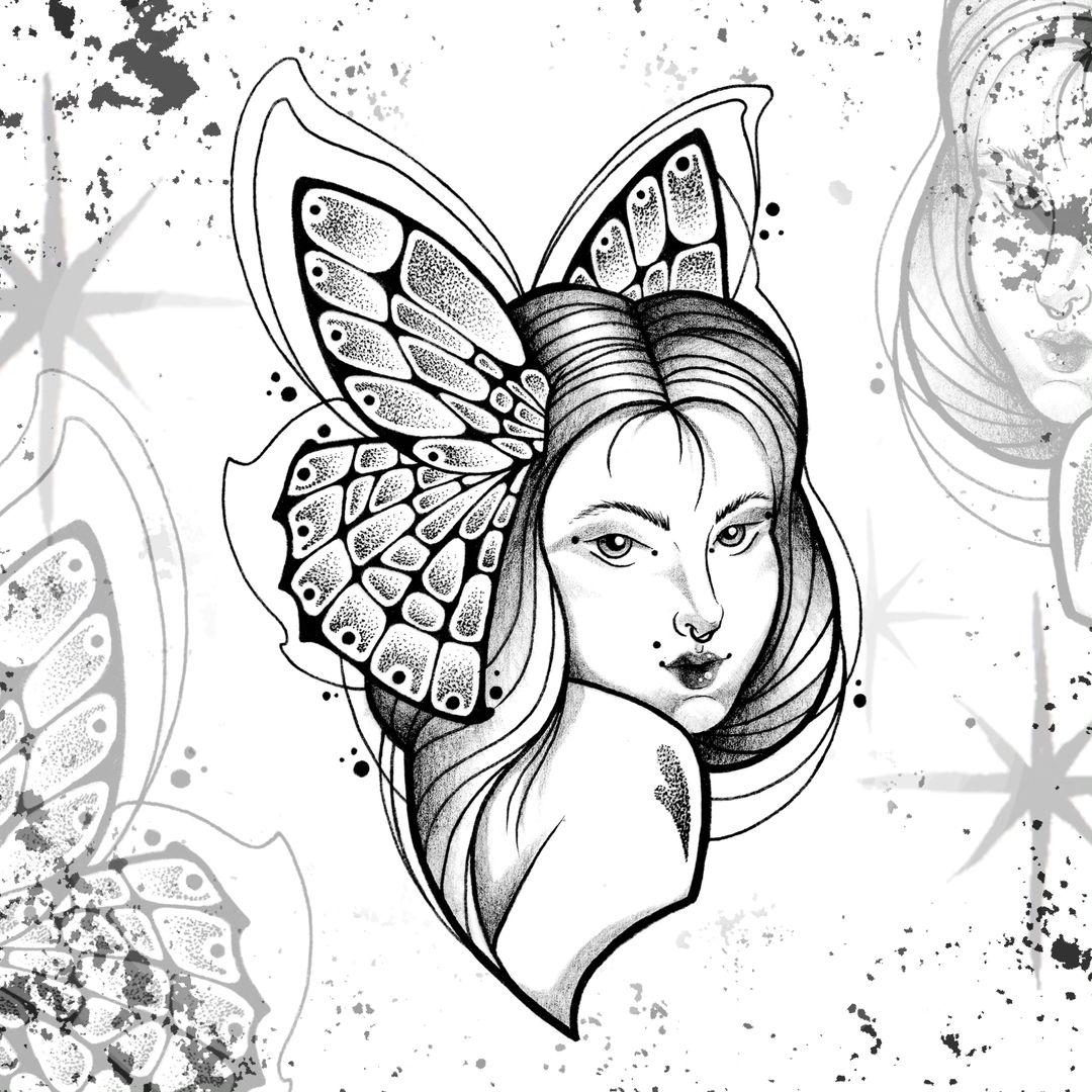 Travail de Topette d'Encre TRAD BOLD Graphic - Tattoo