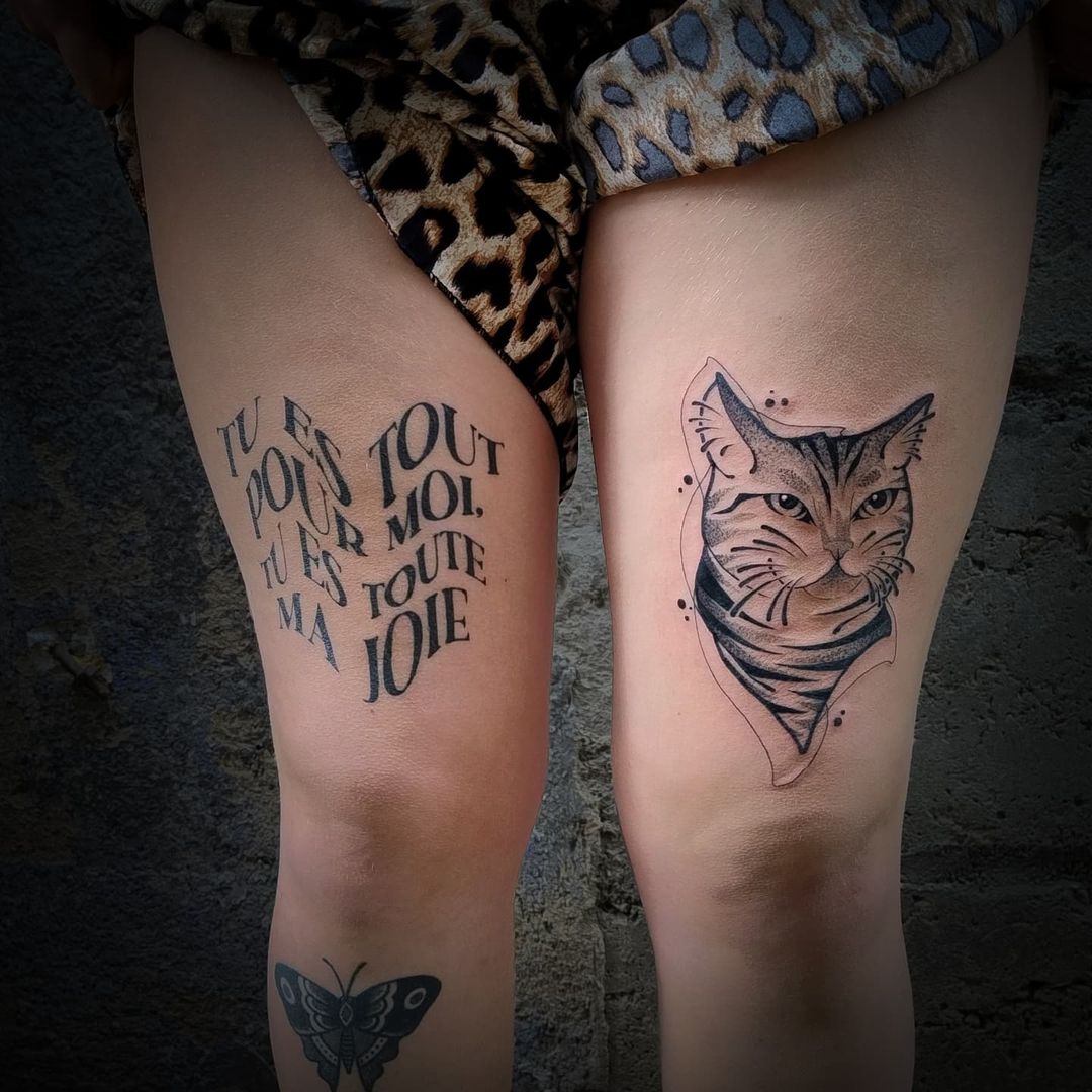 Travail de Topette d'Encre TRAD BOLD Graphic - Tattoo