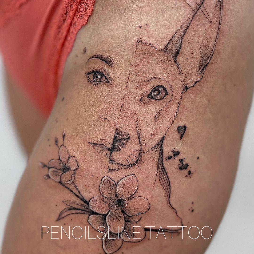 Tatouage par Alexandra Langlois -Pencilsline Tattoo
