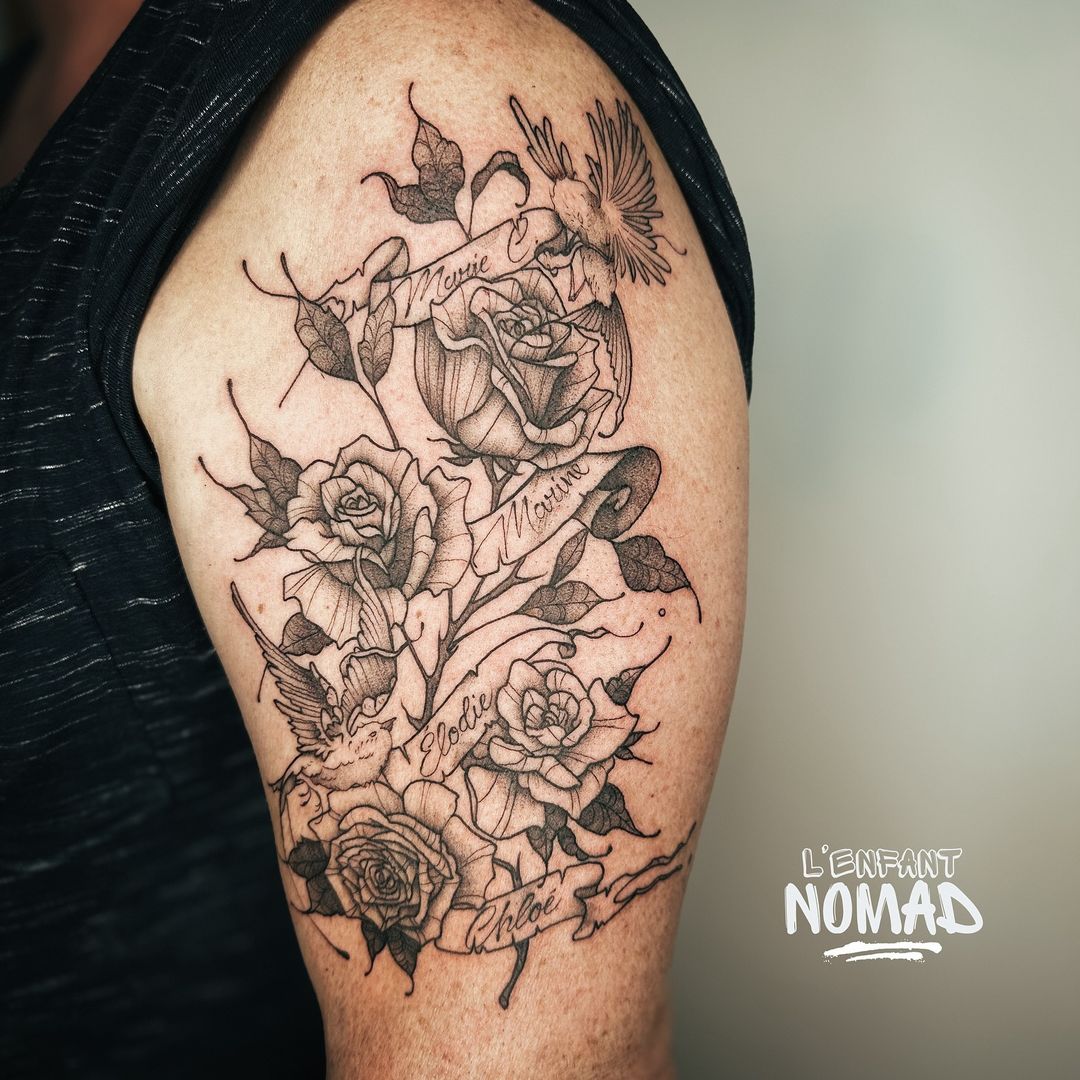 Tatouage par l'Enfant Nomad