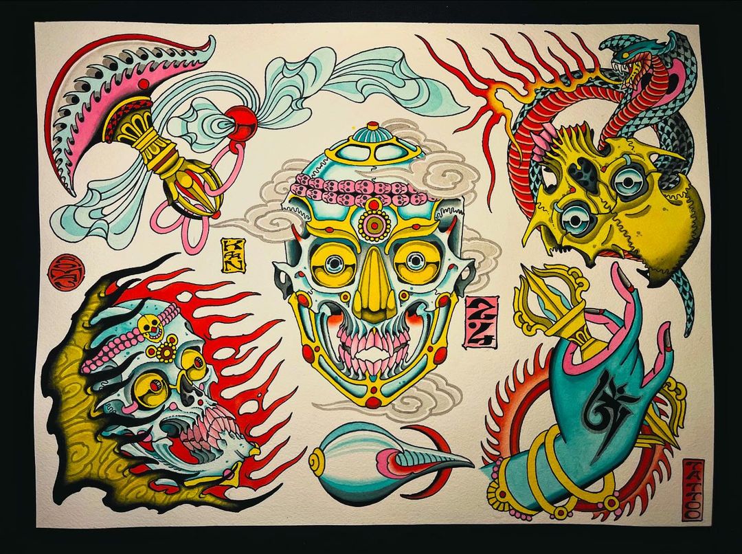 Tatouage par Roman Kaan