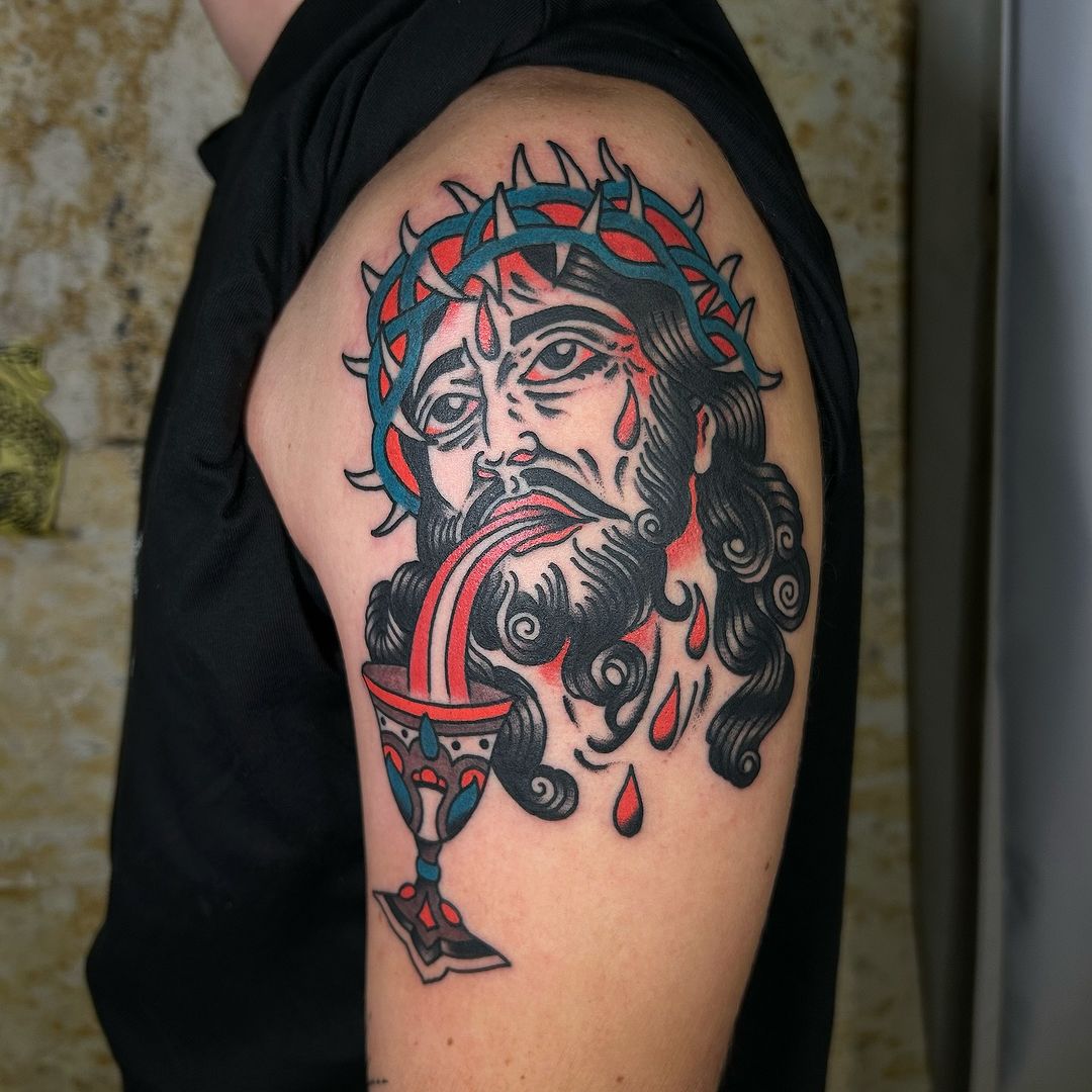 Tatouage par Traditional American Tattoo