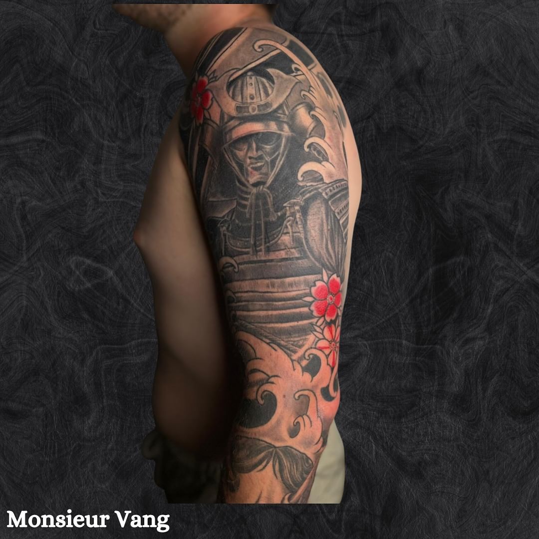 Portfolio de Sumiart.Tattoo Tattoo Japonais Manga Ornemental Blackwork