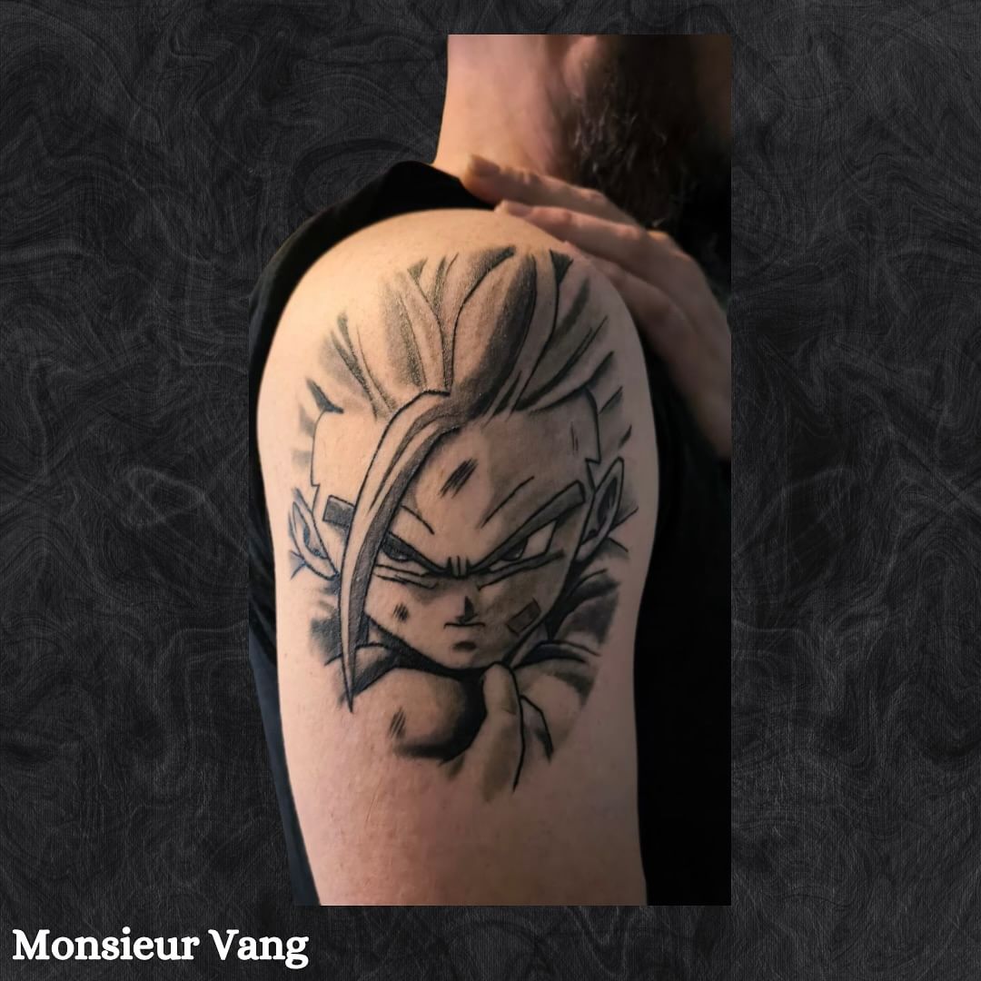 Portfolio de Sumiart.Tattoo Tattoo Japonais Manga Ornemental Blackwork