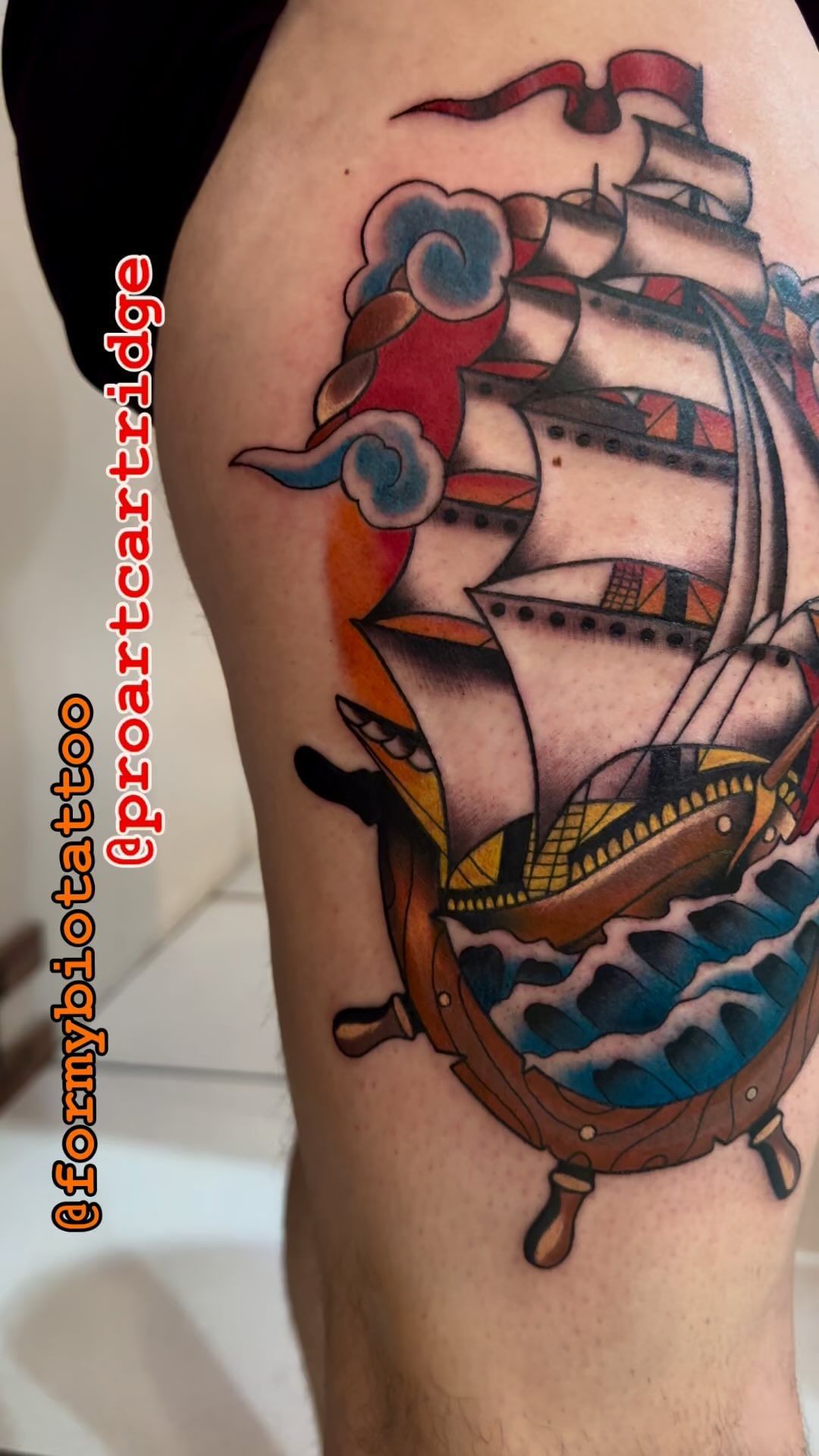 Tatouage par Manu Marchal