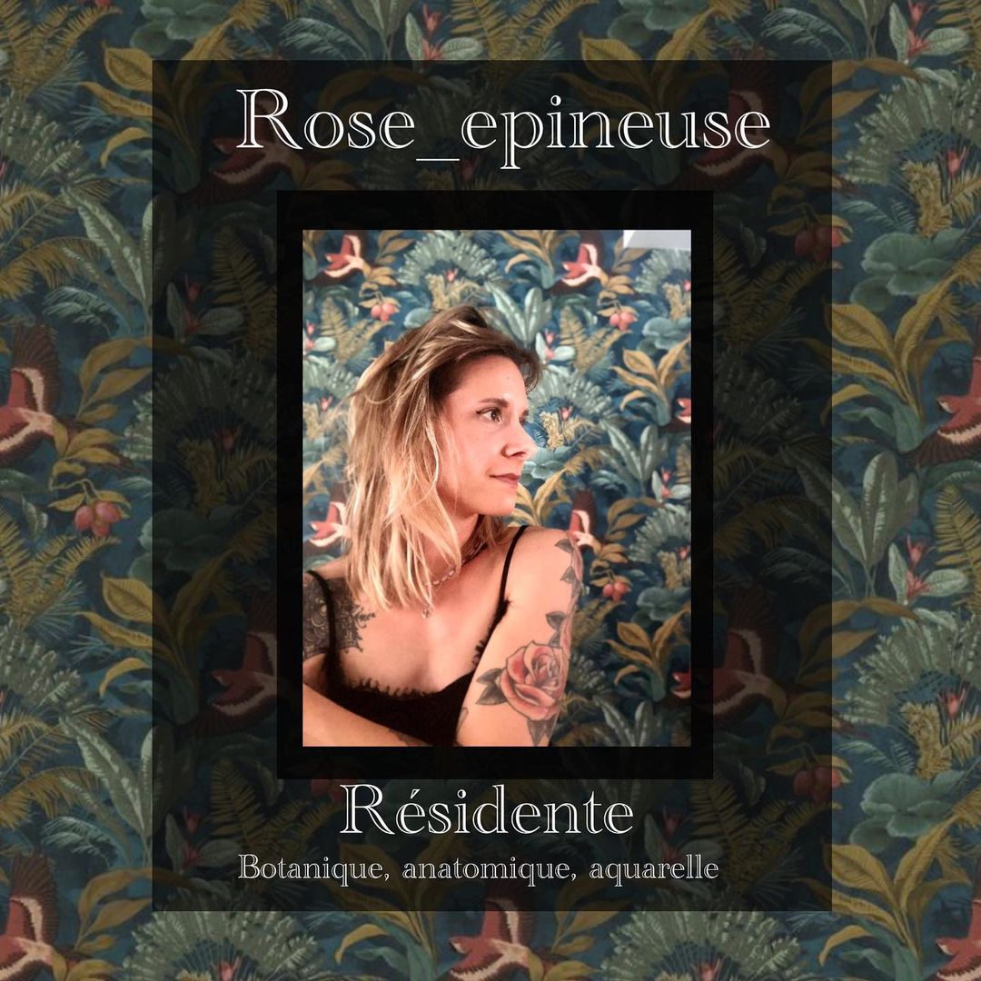 Tatouage par Léa - Rose Epineuse