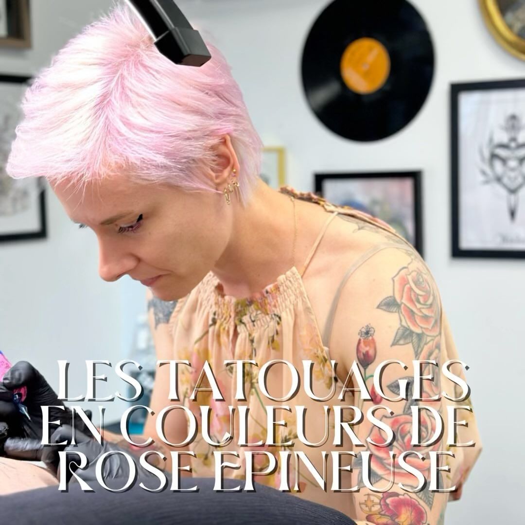 Tatouage par Léa - Rose Epineuse