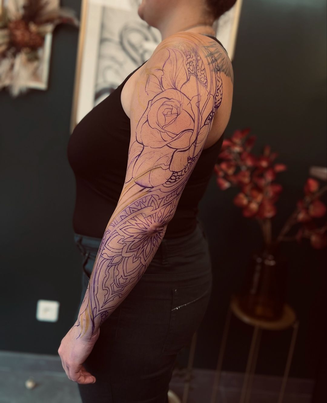 Tatouage par Hélène Cuveillier