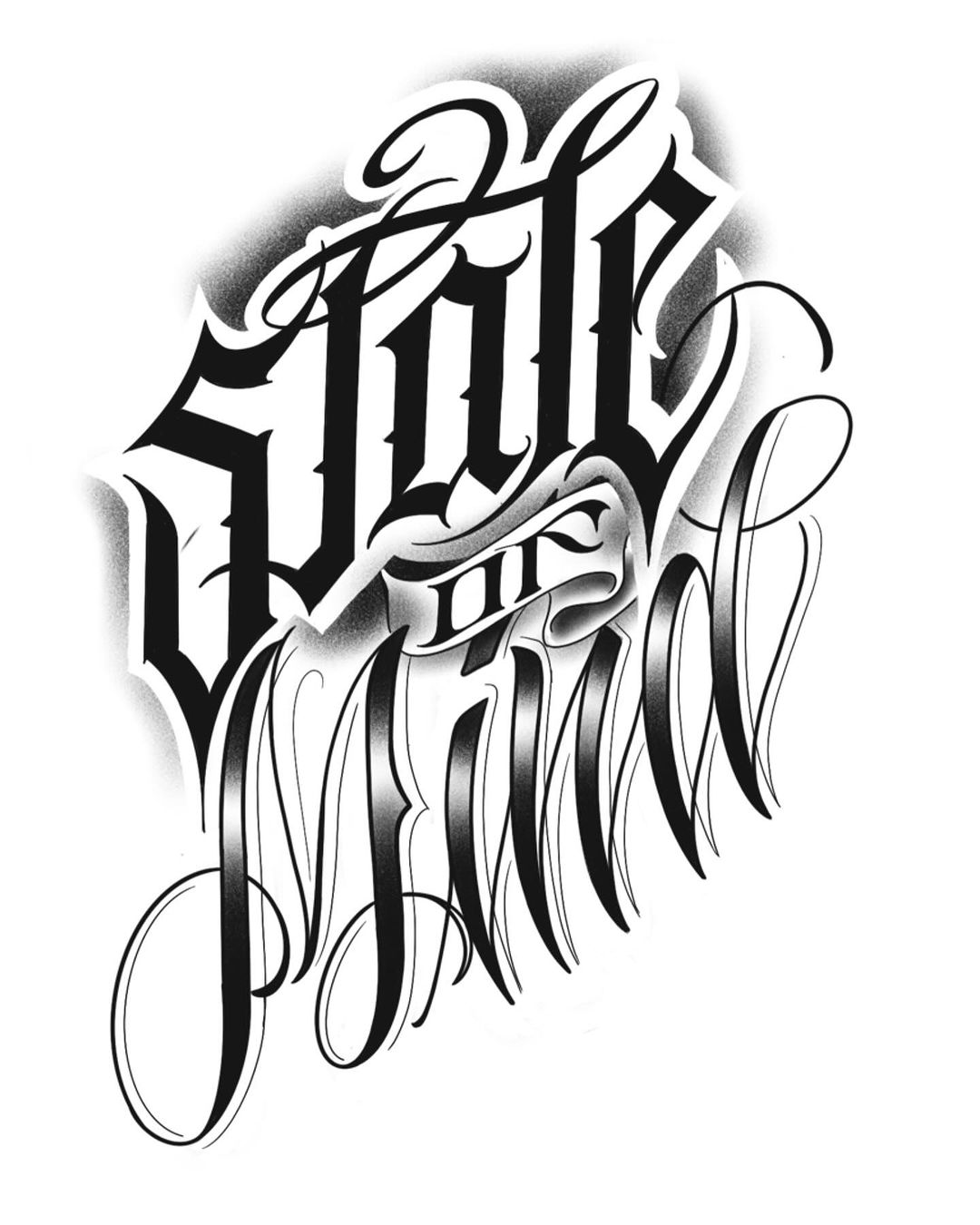 Tatouage par Jay B Letters 6 Carriere ST