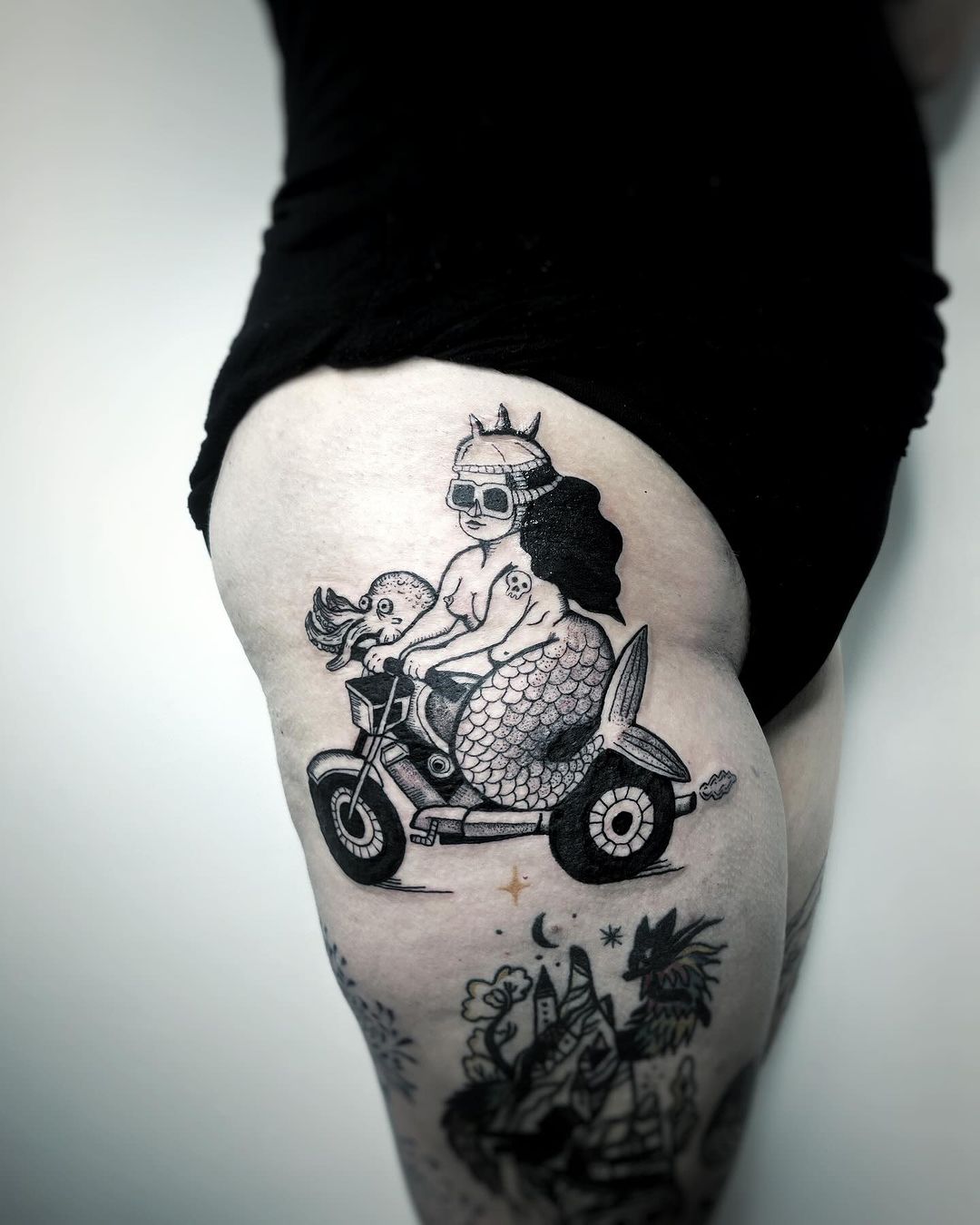 Travail de La Vilaine FILLE Tattoo Et Illustrations