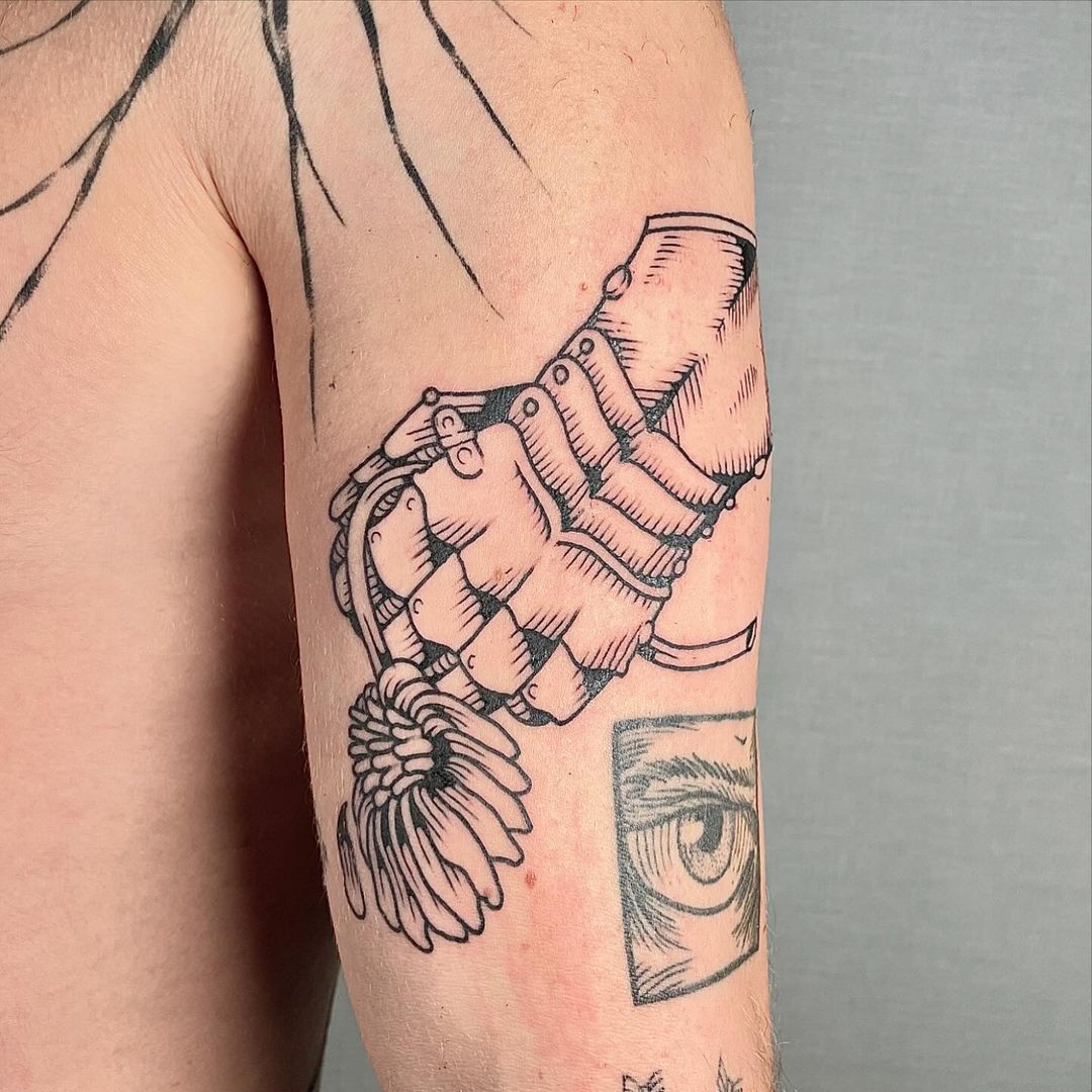 Tatouage par Casual BETON - Engraving Tattoo
