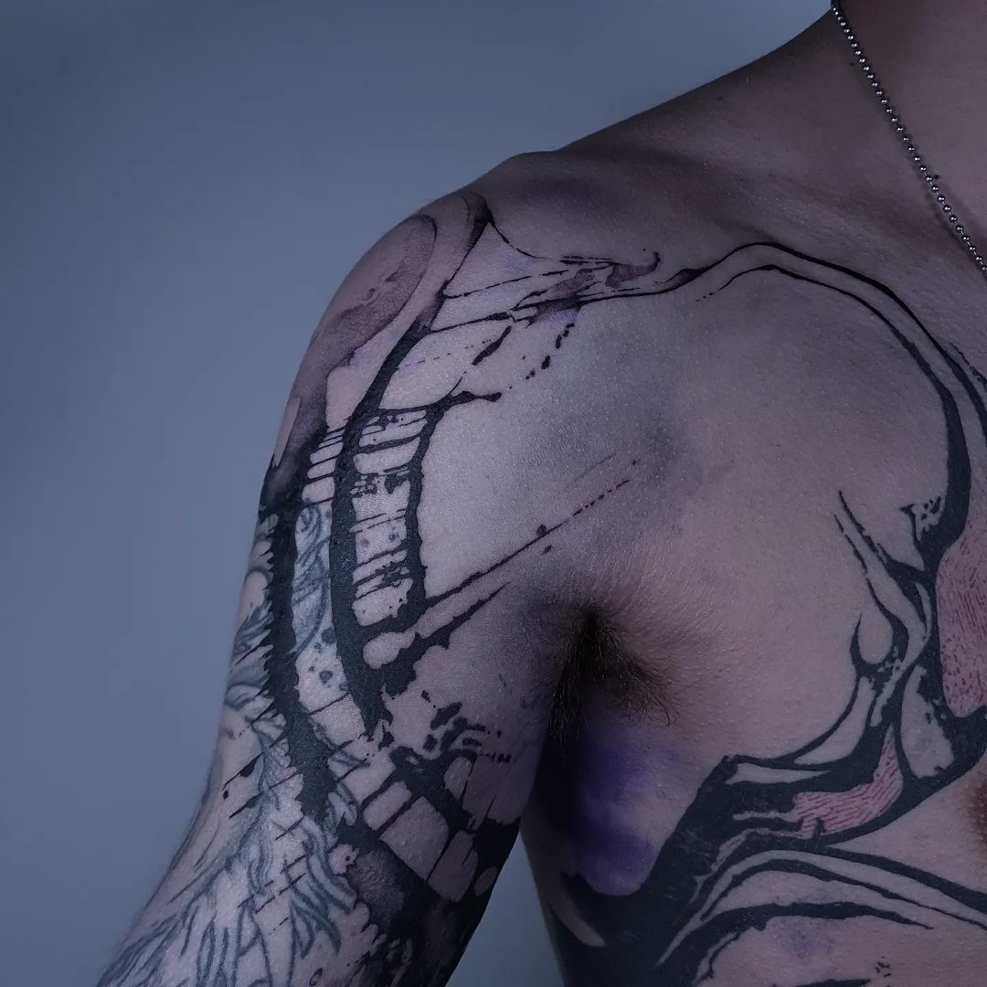 Portfolio de Anoushka Tattoo Abstrait Avon Fontainebleau
