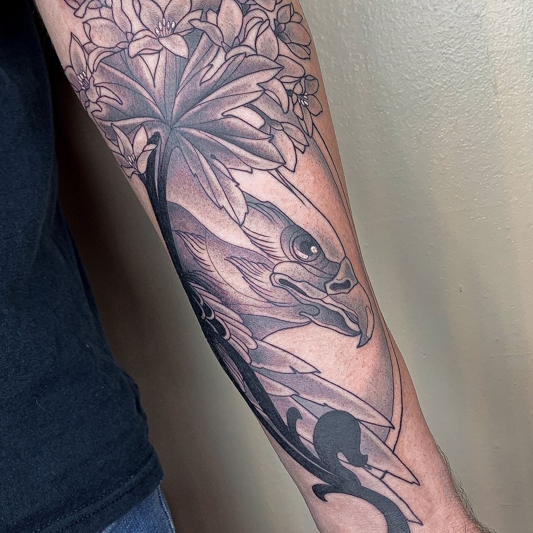 Tatouage par Kevin Mehlin ꕥ Tatoueur Chez Villa Heron À Strasbourg