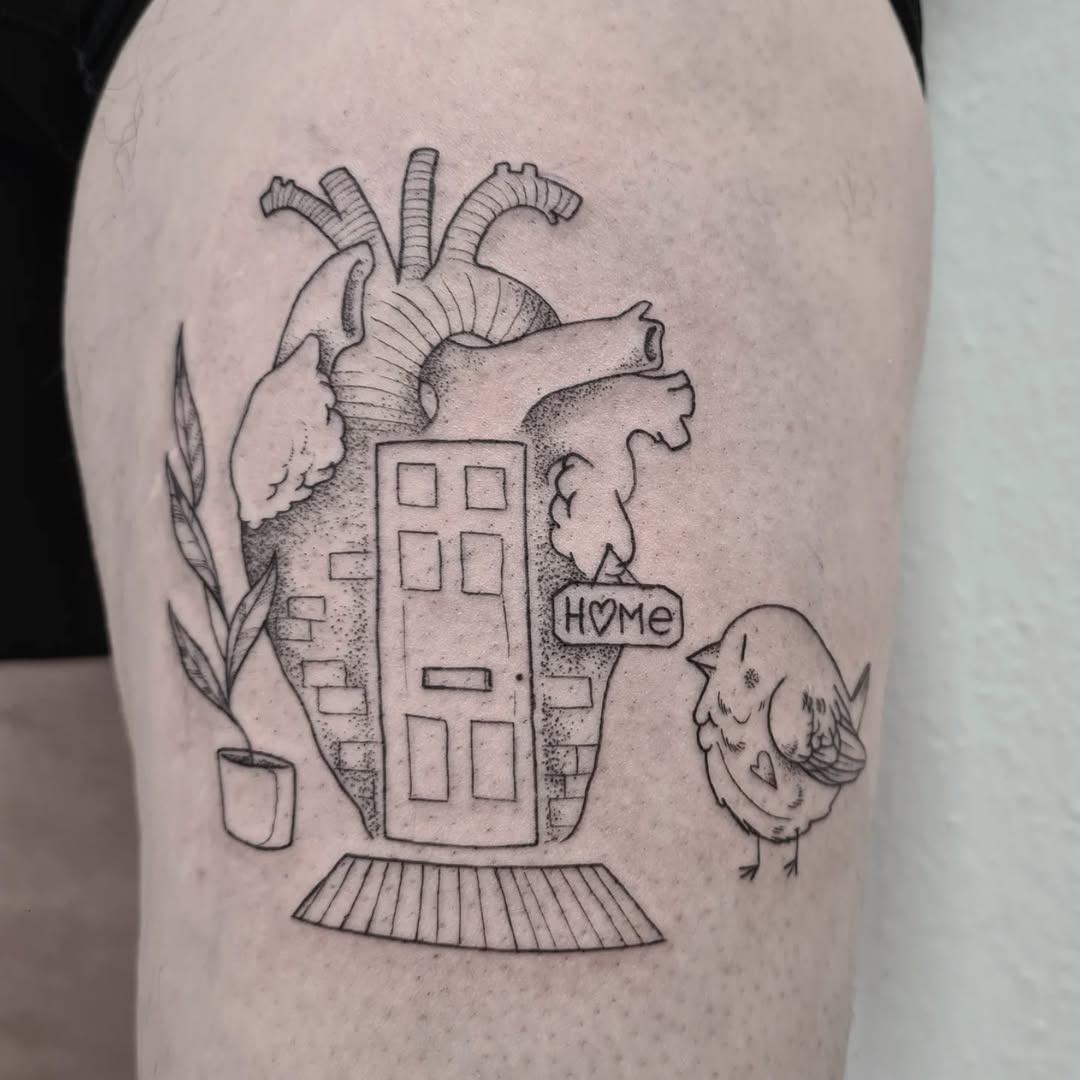 Tatouage par Fiona Spim