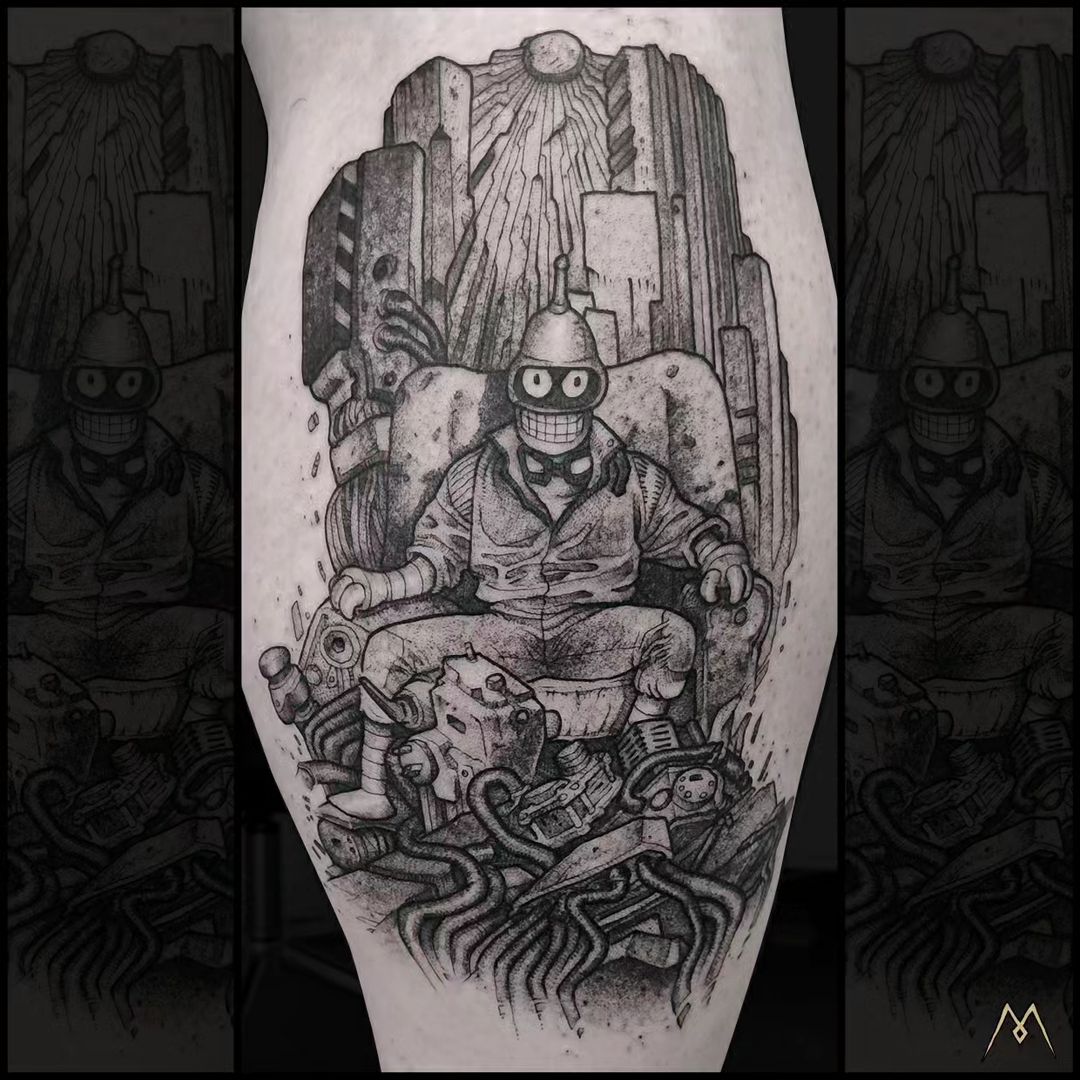Tatouage par Mathieu Creusot