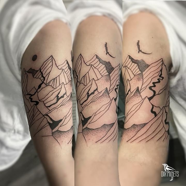 Tatouage par Dix Minets Tattoo